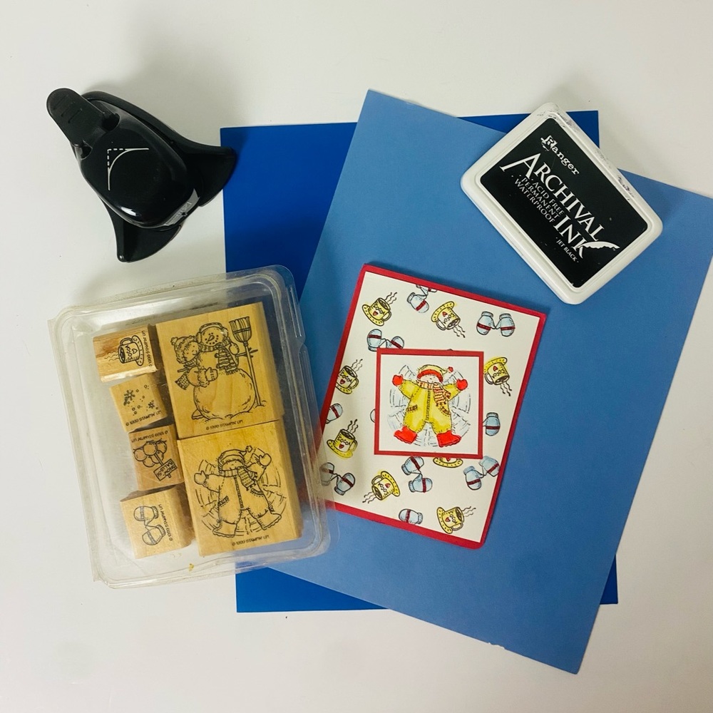 Stampin Up “Snow Angels” stamp set 1999